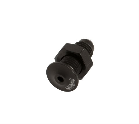 JOES Racing Products Radiator Overflow Fittings 34375 Tank Components, Fitting, Aluminum, Black, -4AN, Each