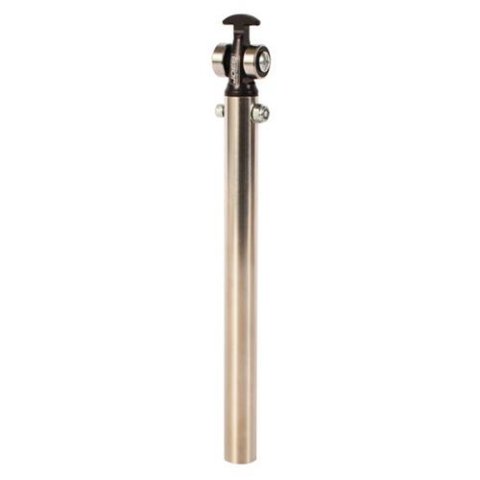 JOES Racing Products Micro Sprint Roller Wing Posts 25980-V2 Wings and Rear Spoilers, and Spoiler Components, Sprint, Post, Stainless Steel, Natural Finish, Aluminum Top, Black, Each