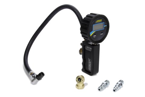 JOES Racing Products Billet Quick-Fill Tire Inflators 32492 Pressure Gauge, Inflator, Quick Fill, Digital, 0 - 60 psi, 2.50 in. Diameter, Each