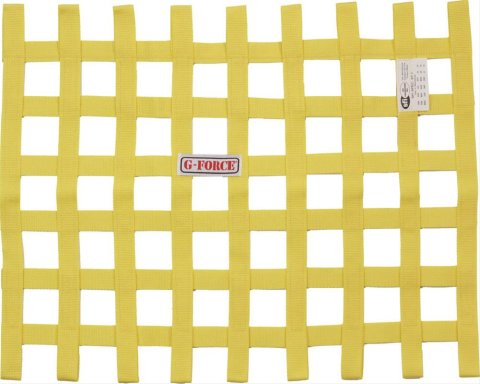 G-FORCE Ribbon Window Nets 4131YL Net, Yellow, Nylon, Ribbon, Rectangle, 23 in. x 23 in. x 18 in., Each