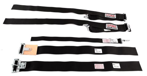 G-FORCE Latch and Link Individual Shoulder Harness Webbing Kits 5-Point 5000BK Harness, Replacement Webbing, No Hardware, Black, Each