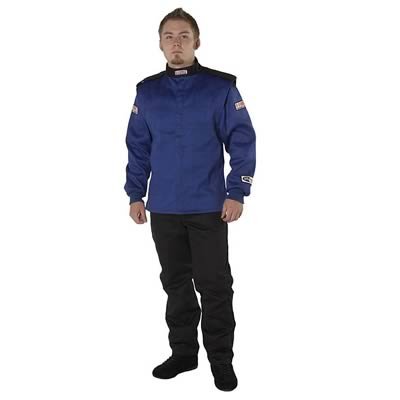 G-FORCE GF525 Driving Jackets 4526LRGBU Jacket, GF525, Multiple Layer, Pyrovatex, Large, Blue, Each
