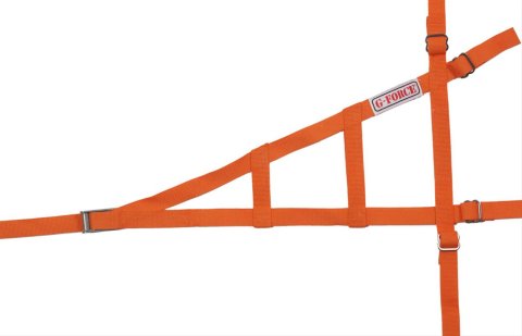 G-FORCE Sprint Car Window Nets 4130OR Net, Orange, Nylon, Ribbon, Triangle, 20 in. x 18 in. x 8 in., Each