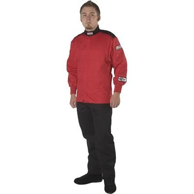 G-FORCE GF125 Driving Jackets 4126MEDRD Jacket, GF125, Single Layer, Pyrovatex, Medium, Red, Each