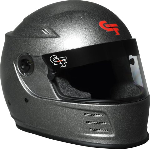 G-FORCE REVO FLASH SA2020 Helmets 13004LRGSV Helmet, FLASH, Full Face, Snell SA2020, Gloss Red Flake, Clear Polycarbonate Shield, EPS Liner, Vented, Large, Each
