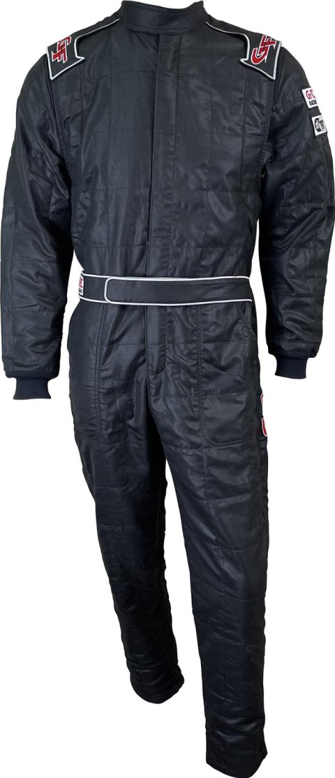 G-FORCE G-Limit Driving Suits 35451XXLBK Suit, G-Limit, One-Piece, Multiple Layer, Aramid/Nomex, 2X-Large, Black, Each