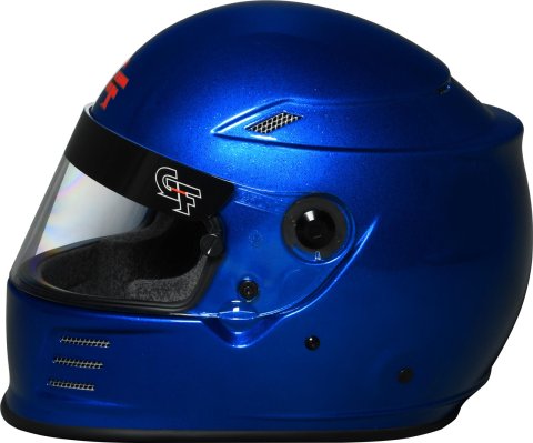 G-FORCE REVO FLASH SA2020 Helmets 13004XSMBU Helmet, FLASH, Full Face, Snell SA2020, Gloss Blue Flake, Clear Polycarbonate Shield, EPS Liner, Vented, X-Small, Each