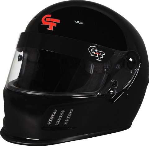 G-FORCE Rift SA2020 Helmets 13010XXLBK Helmet, Rift, Full Face, Snell SA2020, Gloss Black, Clear Polycarbonate Shield, EPS Liner, Vented, 2X-Large, Each