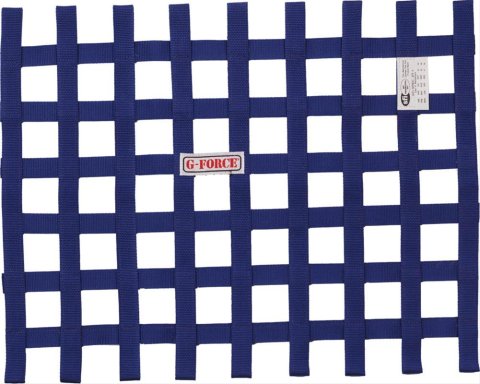 G-FORCE Ribbon Window Nets 4131BU Net, Blue, Nylon, Ribbon, Rectangle, 23 in. x 23 in. x 18 in., Each