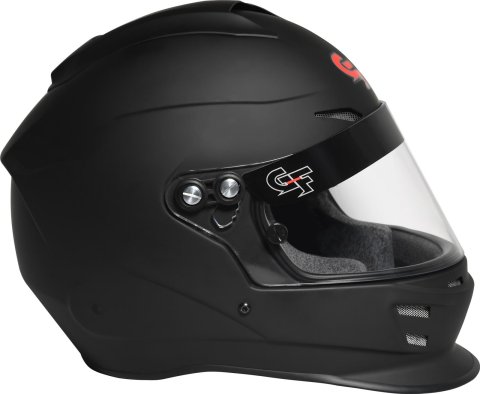 G-FORCE Nova Helmets 16004LRGMB Helmet, Nova, Full Face, Matte Black, Clear Polycarbonate Shield, EPS Liner, Vented, Large, Each