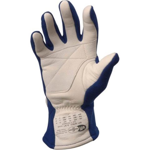 G-FORCE GF G5 RaceGrip Gloves 4101XSMBU Driving Gloves, RaceGrip, 2 Layers, Leather/Nomex®, Blue, SFI 3.3/5, X-Small, Pair