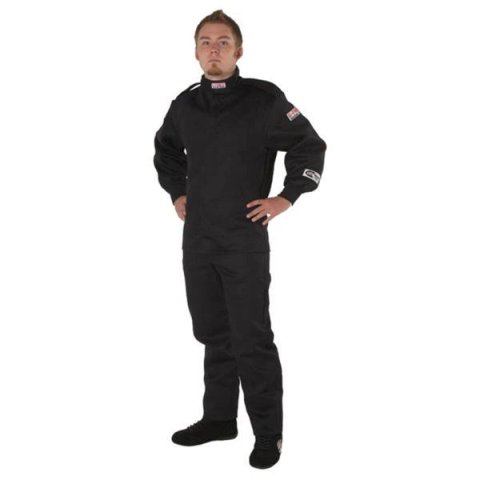 G-FORCE GF125 Driving Pants 4127CMDBK Pants, GF125, Single Layer, Pyrovatex, Black, SFI 3.2A/1, Youth Medium, Each