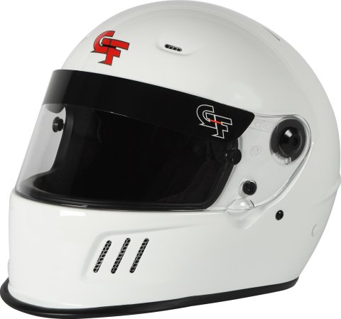 G-FORCE Rift SA2020 Helmets 13010XSMWH Helmet, Rift, Full Face, Snell SA2020, Gloss White, Clear Polycarbonate Shield, EPS Liner, Vented, X-Small, Each