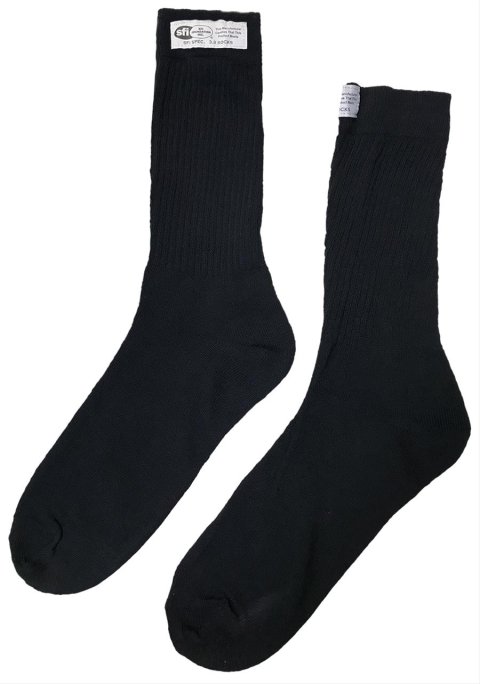 G-FORCE Flame-Retardant Socks 4150LRGBK SOCKS, SFI SOCKS LRG BLACK