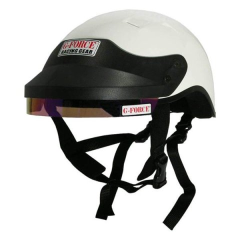 G-FORCE Pro Force Crew Helmets 4414LRGWH Half Helmet, Crew, Large, Nylon Liner, White, Each