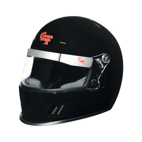 G-FORCE Rookie CMR Karting Helmets 13400LRGBK Helmet, CMR, Full Face, Gloss Black, Clear Polycarbonate Shield, EPS Liner, Vented, Youth Large, Each