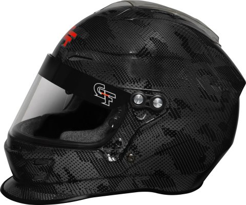 G-FORCE Nova Fusion SA2020 Helmets 16005MEDBK Helmet, Fusion, Full Face, Snell SA2020, Gloss Carbon Fiber Black, Clear Polycarbonate Shield, EPS Liner, Vented, Medium, Each