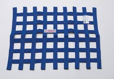 G-FORCE Ribbon Window Nets 4134BU Net, Blue, Nylon, Ribbon, Trapeziod, 20 in. x 26 in. x 18 in., Each