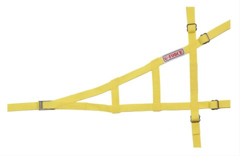 G-FORCE Sprint Car Window Nets 4130YL Net, Car, Yellow, Triangle, Each