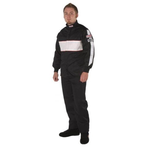G-FORCE GF505 Driving Jackets 4385XLGBK Jacket, GF505, Triple Layer, Fire-Retardant Cotton, X-Large, Black, Each