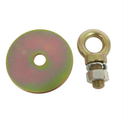 G-FORCE Seat Belt Eye Bolts 109H Mounting Hardware, Bolt, Nut, Washer, Steel, 1/2 in. Eye, 20mm Long, Each