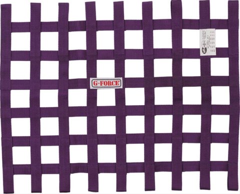 G-FORCE Ribbon Window Nets 4131PU Net, Purple, Nylon, Ribbon, Rectangle, 23 in. x 23 in. x 18 in., Each