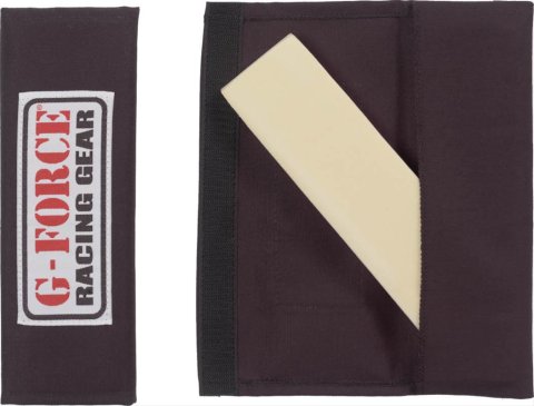 G-FORCE Harness Pads 4097BK Pads, Fire-retardant Cotton, Black, 2.00 in. Width, Pair