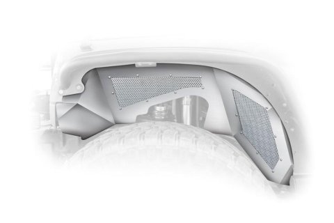 DV8 Offroad Inner Fenders INFEND-02FR Fender, Front, Aluminum, Natural, Wrangler JK, Pair