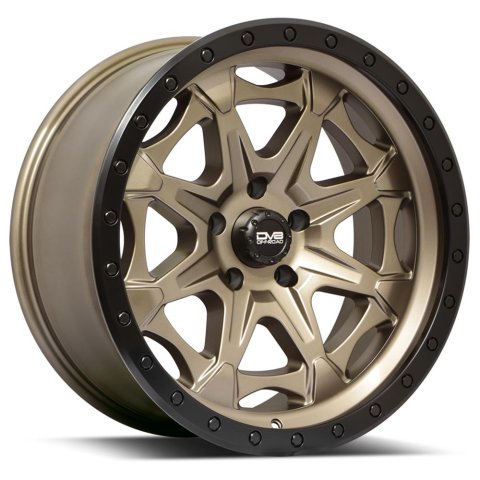 DV8 Offroad 886 Series Matte Bronze Wheels 17x9 Wheels, Series, 17 in. x 9 in, Bronze, 6 x 139.7mm Bolt Circle, -12mm Offset, Each