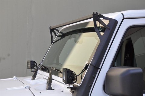 DV8 Offroad - Light Mount Brackets for 2007-2017 WRANGLER, 2018 WRANGLER JK LBSRTB-05 Bar End Mount/ Bottom Black Steel 07-18 Wrangler