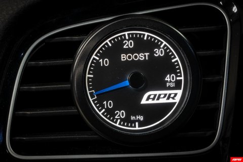 APR Boost Gauge Systems MS100146 Gauges, Pressure, 30 in. Hg/40 psi, Black Face, White Numbers, Black Bezel, 2 1/16 in., Analog, Mechanical, Each