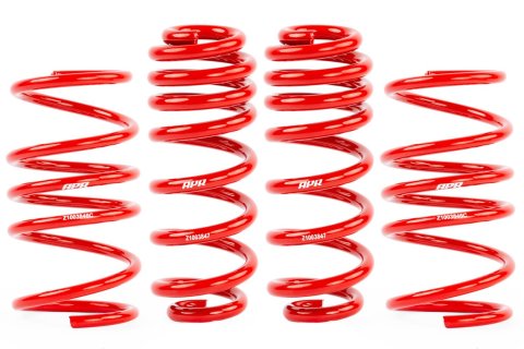 APR Roll-Control Lowering Springs SUS00016 Springs, Front and Rear, Red Powdercoated, Volkswagen, Set of 4