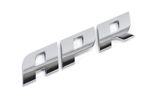 APR Flat Badges A1000006 Emblem, Badge, Polished Silver Finish, Audi, Volkswagen, Each