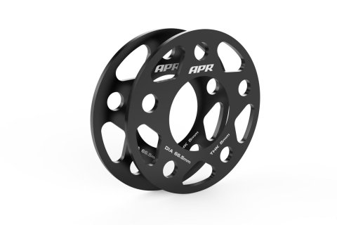 APR 0.197 inch Wheel Spacers MS100162 Spacers, in. Thickness, 2.62 in. Center Bore, Aluminum, Black, 5 x 112mm Bolt Circle, for Lamborghini, Audi, Porsche, Volkswagen, Pair