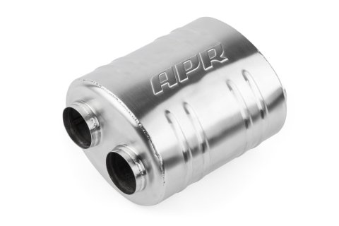 APR Premium Sound Absorption 304 Stainless Steel 2.5 Inch Muffler MUH0007 Muffler, Absorption, in. Dual Inlets/2.5 in. Dual Outlets, Steel, Brushed, Universal, Each