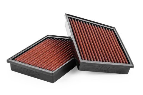 APR Replacement Air Intake Filters RF100023 Filter Elements, Oiled, Panel, Cotton gauze, Red, Porsche, Each