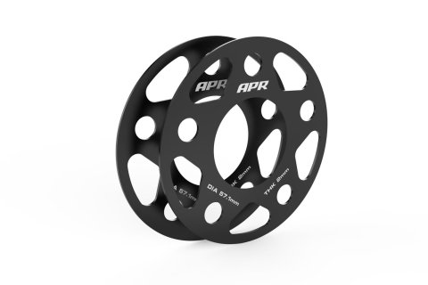 APR 0.079 inch Wheel Spacers MS100149 Spacers, in. Thickness, 2.50 in. Center Bore Diameter, Aluminum, Black, 5 x 112mm Bolt Circle, for Lamborghini, Audi, Volkswagen, Pair