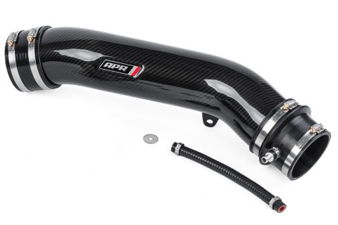 APR Carbon Fiber Intake Tubes CI100038-B Air Tubes, Fiber, 4.00 in. Diameter, Audi, 2.5L, Each