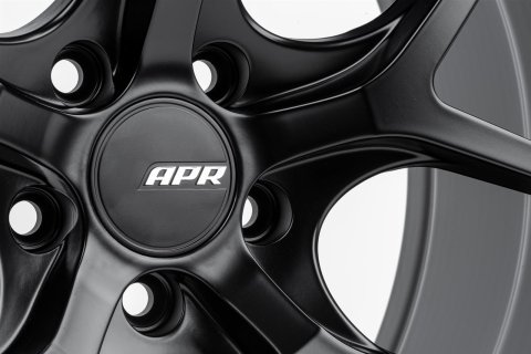 APR A01 Flow-Formed Satin Black Wheels 18x8.5 Wheel, Flow Formed, Aluminum, Black, Satin, 18 in. x 8.50 in., +45mm Offset, 5 x 112mm Bolt Pattern, Each