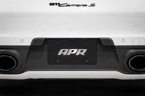 APR License Plates A1000015 Plate, Logo, T304 Stainless Steel, Black/Silver, Each