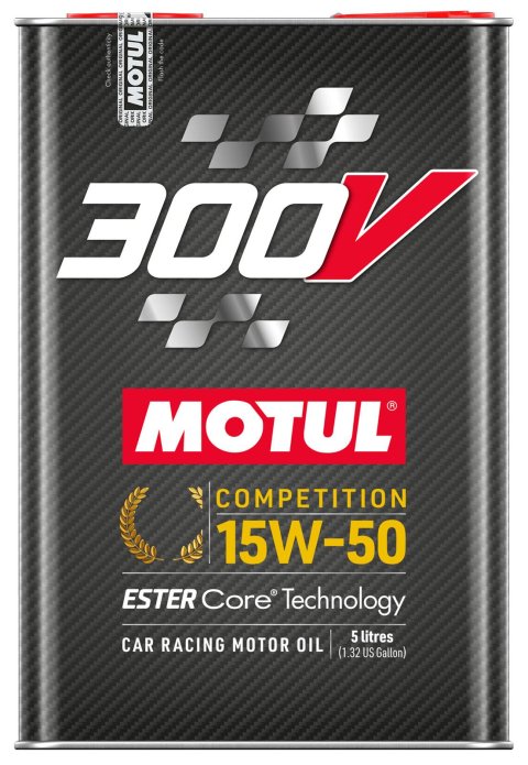 15w50 Motul 300V Synthetic Competition Motor Oil 110861 Engine Oil, Oil, 15W50, Synthetic, 5 liters, Each