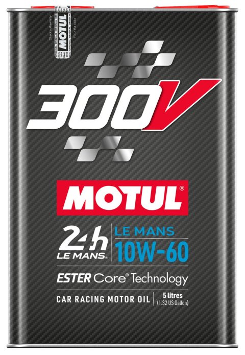 10w60 Motul 300V Synthetic Le Mans Motor Oil 110865 Engine Oil, Oil, 10W60, Synthetic, 5 liters, Each