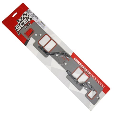 SCE AccuSeal Pro Intake Gaskets 211118 Manifold Gaskets, Pro, Rectangular Port, Designed for Chevrolet 18 degree or Brodix 18C Cylinder Heads, Chevy, Small Block, Pair