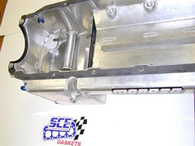 SCE AccuSeal E Oil Pan Gaskets 113094 O il Gasket, Big Block Chevy, Notched Rails, Each