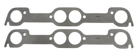 SCE Graph-Form Premium Header Gaskets 428181 and Exhaust Manifold Gaskets, Premium, Round Port, for High Output, and Edelbrock Heads, Pontiac, Pontiac V8, Pair