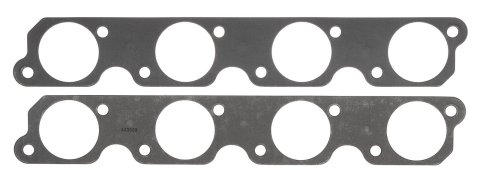 SCE Graph-Form Premium Header Gaskets 443080 and Exhaust Manifold Gaskets, Premium, High-density/Hi-temp Graphite, Round Port, for Sonny's 5.30 in. Bore Center Heads, V8, Pair