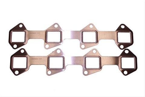 SCE Pro Copper Embossed Exhaust Gaskets 4088 Header and Manifold Gaskets, Embossed, Stock Port, Chevrolet, Duramax Diesel V8, Pair