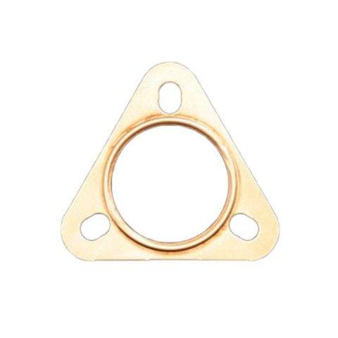 SCE Pro Copper Embossed Exhaust Flange Gaskets 4220 Collector Gasket, Copper, Embossed, 3-Hole, 2.25 in. Inside Diameter, Each