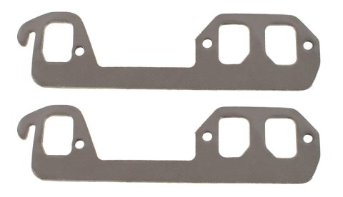 SCE AccuSeal Pro Exhaust Gaskets 269186 Header and Manifold Gaskets, Pro, Graphite/Steel, Stock Port, Dodge, Jeep, 3.7L, Pair