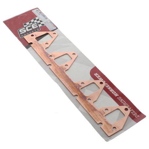 SCE Pro Copper Annealed Exhaust Gaskets E34186 Gasket, Annealed, 0.062 in. Thick, 1.4 in. x 2.06 in. Port, Ford, Mercury, Pair